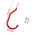 thumbnail image 2 of ETEREAUTY Heavy Duty Red Ceiling Hook for Bike Storage and Garage Organization, 2 of 7
