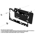 thumbnail image 3 of White Butterfly License Plate Prame Aluminum Auto Parts License Plate Decorative Screws Fit Standard 2 Holes 1 U.S. License Plate, 12.2x 6.3 Inch, 3 of 7