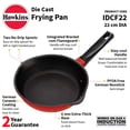 thumbnail image 2 of Red Aluminium Frying Pan 22 Cm | Die Cast Non Stick Fry Pan, Ceramic Coated Pan, Induction Frying Pan, Small Frying Pan (IDCF22), 2 of 4