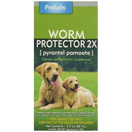 ProLabs Worm Protector 2X for Dogs, 2-Ounce (Best Flea Tick And Worm Treatment For Cats)