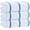 Stripe Light Blue, variant on White Classic Luxury Cream Beige Striped Cotton Beach Towels, 35 x 70, 3 Count
