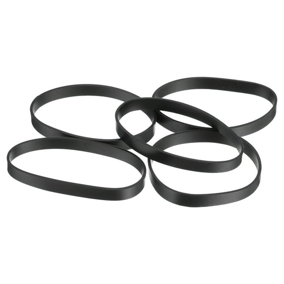 20Pcs Silicone Rubber Bands, 5mm x 35.5mm Rubber Bands Rings Cable Ties for Cord Wrapping Bag Wraps, Black
