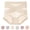 Beige, variant on High Waist Panties for Women Comfortable Leakproof And Shaping Solid Elegant Underpants for Women