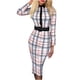 thumbnail image 1 of Vestido de manga larga con estampado delgado informal a la moda para mujer Fridja  nalpqowj5194, 1 of 4