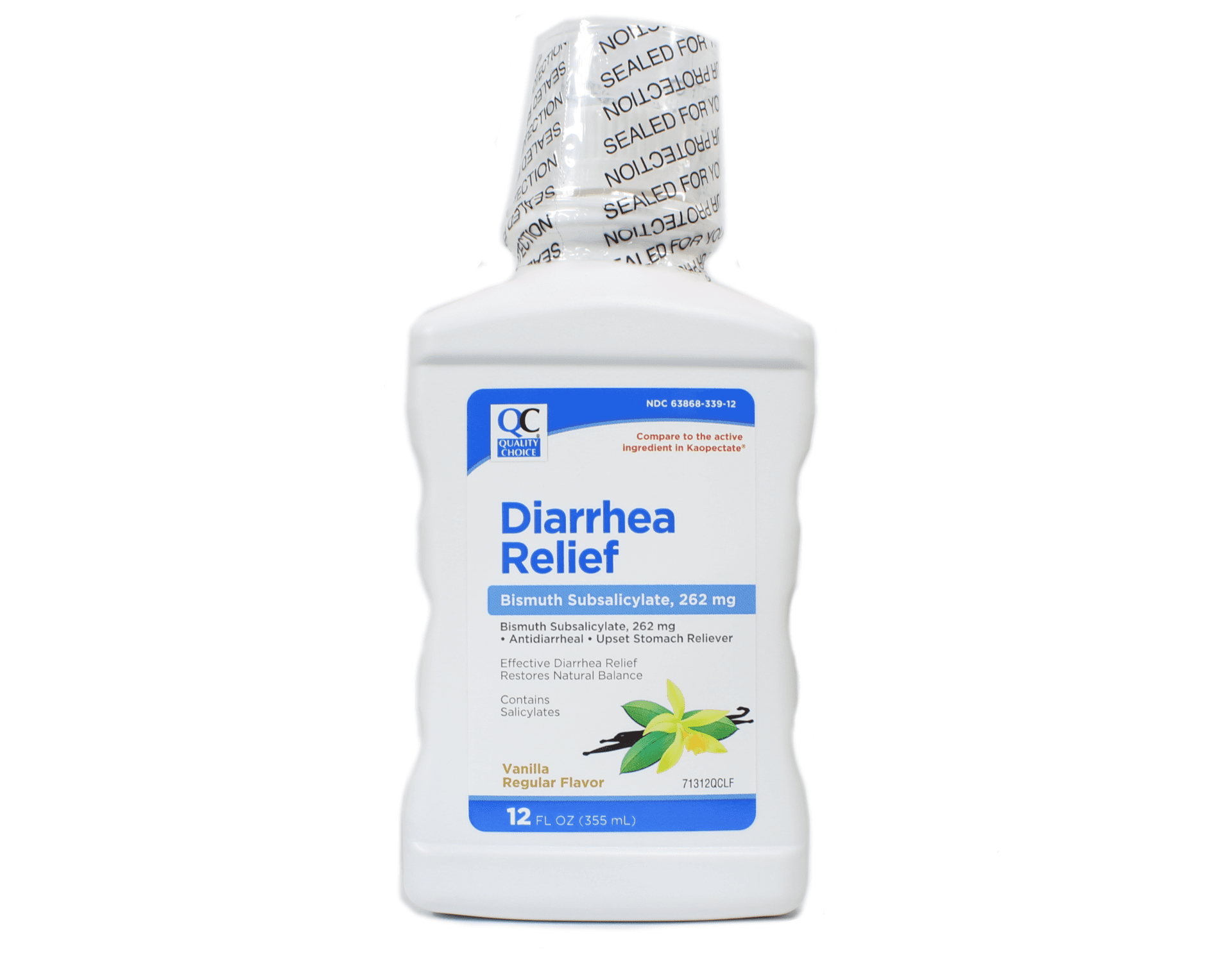 Quality Choice Diarrheal Relief Vanilla Regular Flavor 12oz Each