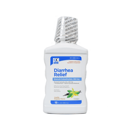 4 Pack Quality Choice Diarrheal Relief Vanilla Regular Flavor 12oz Each