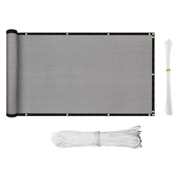 fastboy Filet d'Ombrage pour Balcon Écran d'Intimité de Balcon Couverture Clôture Pare-Vent Résistant aux Intempéries pour Extérieur Cour Arrière Patio Gris
