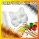 thumbnail image 4 of Kit de máscara de gato DIY con malla para pelo y ojos para fiesta de Halloween, 4 of 7