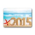 thumbnail image 1 of RYLABLUE Tapis de Sol Bonne Année Tapis de Sol Extérieur/intérieur Taille 30x18 Pouces, 1 of 1