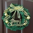 thumbnail image 5 of 30cm Artificial Christmas Wreaths with Bowknot, Berries, Jingle Bell, Christmas Ball, Christmas Decoration for Front Door, Wall, Window A11, 5 of 5