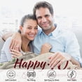 thumbnail image 4 of LHSHID 25th Anniversary Blanket Gifts Gift for 25th Wedding Anniversary 25 Years of Marriage Gift for Ruby Wedding Anniversary for Couple Yess Wife Husband Dad Mom Back Throw Blanket 50x60in, 4 of 6