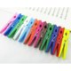 thumbnail image 4 of Pinzas de madera para la ropa grandes de 3 pulgadas de colores naturales, juego de 50 pinzas, colores surtidos, 4 of 5