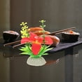 thumbnail image 3 of OUNONA 5-Pack Colorful Sushi Plates with Artificial Orchid Flower Accents for Restaurant, Home, Hotel Tableware and Decor, 3 of 7