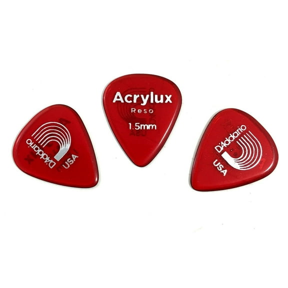 D'Addario - Planet Waves Acrylux Reso Guitar Picks 3 Pack Extra Heavy