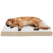 FurHaven Pet Products Ultra Plush Orthopedic Deluxe Mattress Pet Bed for Dogs & Cats - Cream, Jumbo