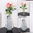 thumbnail image 4 of SHYFOY Glam Mirrored Vase with Crushed Diamond Accents – Modern Luxury Decorative Centerpiece, 4 of 8