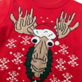 thumbnail image 4 of URMAGIC 2-7T Kid Boy Girl Christmas Sweater Funny Elk Knit Pullover, 4 of 6