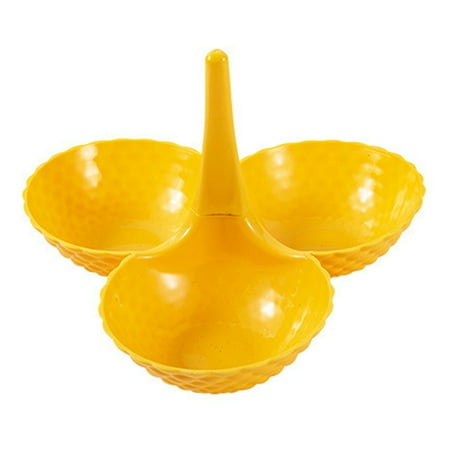

Three Bowl Tray Serving Trays For Parties Detachable Plastic Tray for Snacks Candies Dried Fruits Cakes Cookie Holiday Decoration Tray Fruit Tray Eating in the Bed