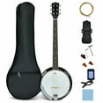 thumbnail image 1 of Gymax 39'' Full Size Banjo à 6 Cordes Instrument Professionnel Ouvert au Dos 24 Support, 1 of 10