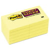 Post-it Super Sticky Notes, 2 in x 2 in, Canary Yellow, 10-Pack
