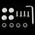 thumbnail image 2 of Almencla 3xSteel License Plate Frame Screws Fasteners + Smooth Screw Caps Set 3 Pcs, 2 of 8