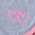 thumbnail image 5 of Huowey Toddler Baby Girls Outfits Short Sleeve Heart Print Crewneck Tshirts Top And Shorts Summer Leisure Clothes 2 Piece Short Sets Breathable Cozy Fashionable Casual Dailywear,Pink,7-8 Years, 5 of 5