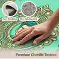 thumbnail image 6 of ODIKA 4'x6' Washable Area Rug Non-Slip, Chair-Friendly, Flatwoven Funky Hundred Bill Print With Decorative Border And Graphics for Home Office, Under Desk, 6 of 7