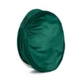thumbnail image 2 of Holiday Pet House by Sherry Kline Pets in colors red velvet or green velvet with natural sherpa & hanging furry ball, removable seat cushion for cleaning. 16" round diameter, Lightweight, 2 of 6