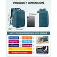 thumbnail image 3 of Air Seal Travel Backpack Vacuum Compression Backpack Travel with Pump, Vacpack Vacuum Seal Carry on Backpack for Traveling Airline Approved, Waterproof Airpack Laptop Backpack 17 Inch Airback Blue, 3 of 11