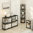 thumbnail image 3 of Furinno TURN-N-TUBE 5 Tier Corner Bookshelf in Black Espresso, 3 of 8