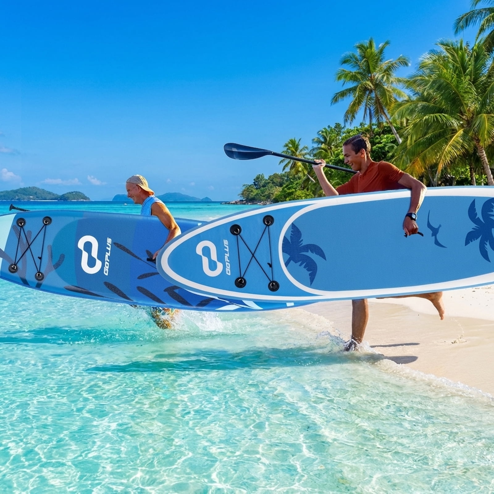 Airfind Inflatable Stand Up Paddle Board with Accessories-L