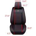thumbnail image 2 of Eluto 1 Piece Car Seat Cover PU Leather, Black Padded Front Seat Cushion Universal for Auto Truck Van SUV, 2 of 12