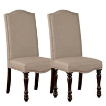 William's Home Furnishing Beige/Espresso Hilma Side Chair