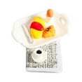 thumbnail image 2 of HILABEE Miniature Food Toy Scene Mode Restaurant Decor Tomato bread, 2 of 9