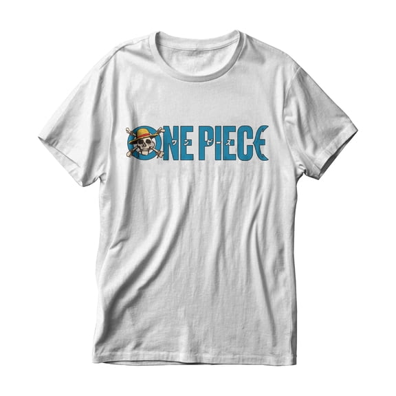 Playera One Piece para Hombre, Cuello Redondo Manga Corta Blanco Talla M