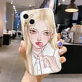 thumbnail image 1 of Funda de silicona a prueba de golpes para iphone, carcasa con dibujos de chicas japonesas de anime para iphone 14 13 pro max 11 12 mini 8 plus 7 se2 se3 6s xr xs x Fivean unisex, 1 of 2