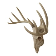 Ebros Gift Rustic Hunter 15.5” x 14.25” Deer Skull Antler Wall Pediment