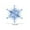 Blue, variant on Christmas Tree Ornaments Large 3D Snowflake Pendants 3 Inch Acrylic Winter Decor Translucent Crystals for Holiday Window Display Wedding Party Craft Decorations