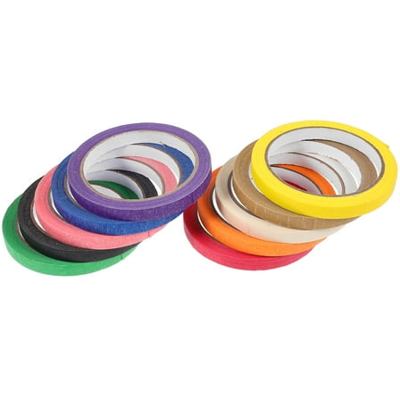 WHAMVOX  10 Rolls Masking Tape Bulk Paper Double Sided Sticky Heavy Duty