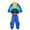 Blue, variant on LOLANTA Boys' Girls' Color Block Jacket Track Pants Sets Hip Hop Dance Patchwork Clothes Unisex Streetwear
