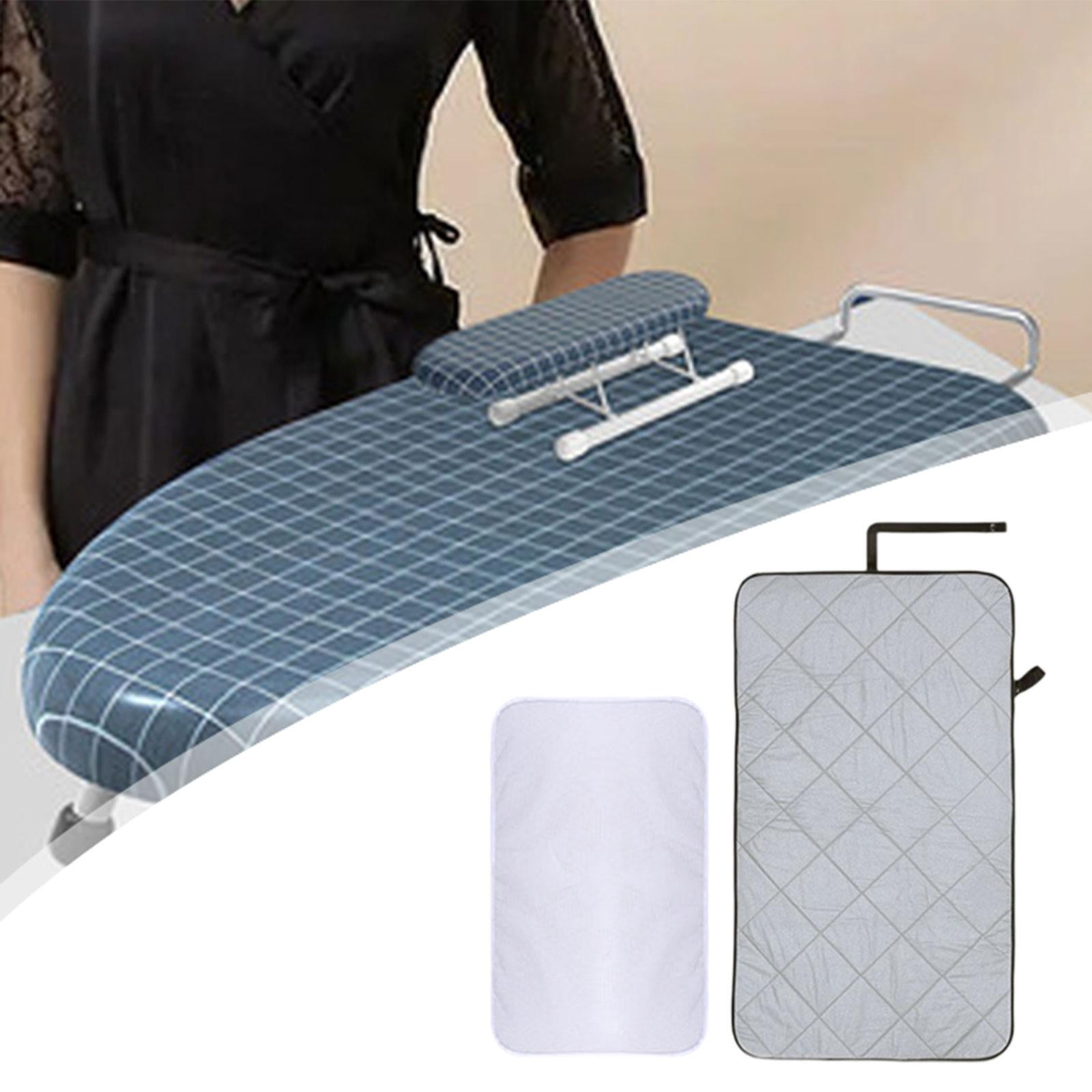TISHITA Portable Ironing Mat Press Pad Foldable Premium Easy to Use Hanging Ironing Board Steamer Pad for Travel Dormitory Countertop