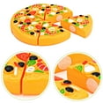 thumbnail image 3 of Pizza Pie Cut & Serve Pretend Play Foods Set - Kitchen Fun Cuttable Food Toys~ C3I1, 3 of 7