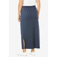 thumbnail image 2 of Woman Within Plus Size Petite Sport Knit Side-Slit Skirt, 2 of 6