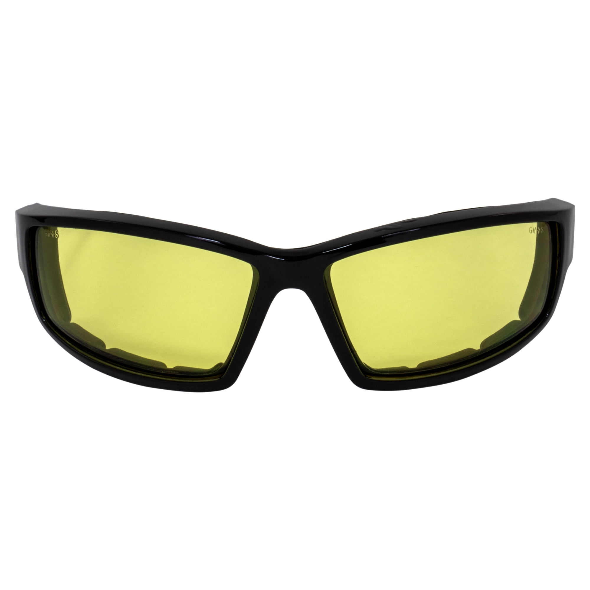 PRIME - Sly Padded Motorcycle Riding Glasses Yellow Shatterproof Lens By Global Vision