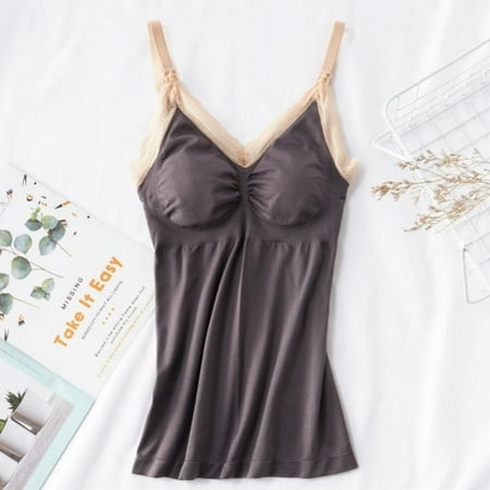

Women s Nursing Tank Top Cami Maternity Bra Breastfeeding Shirts