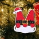 thumbnail image 3 of 26 adornos navideños de madera roja con letras | Colgantes del alfabeto para decorar el árbol de Navidad | Incluye letras de la A a la Z para personalizar el nombre, 3 of 3