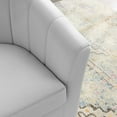 thumbnail image 6 of Modway Prospect Performance Velvet Swivel Armchair in Light Gray, 6 of 7