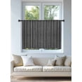 thumbnail image 4 of Sheer Curtains 54 Inch Length, Vintage Black Semi Sheer Curtains Light Filtering Window Treatment, Country Farmhouse Plants Tree Pattern Privacy Voile Drapes for Living Room Bedroom 52x54 Inch, 4 of 7
