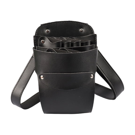 ZPAQI Hairstylist Barber Hair Scissor Pouch Large Capacity Salon PU Comb Scissor Bag For Valentine's Day Gift