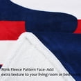 thumbnail image 4 of American Flag Sherpa Throw Blanket Polar Fleece, Super Cozy Warm TV Blankets for Bed or Couch Reversible 50" x 60", 4 of 7